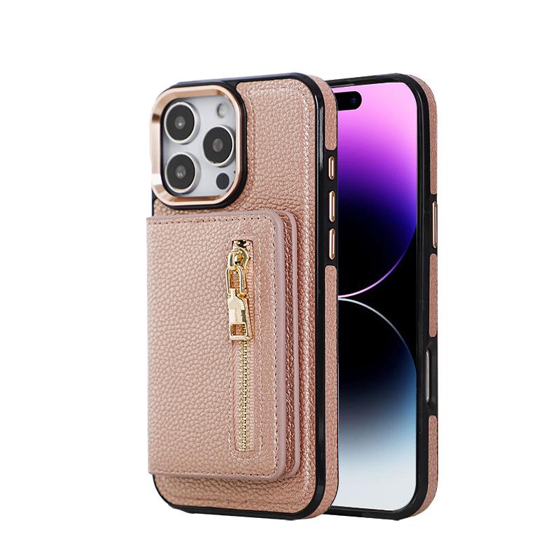 iPhone17AIR Magsafe Magnetic Two-in-One Zipper Case with Metal Camera Frame and Buttons