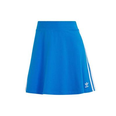 Originals Adicolor Classic Three Stripes Color Block Pattern Elastic Waist Casual Skirt Women Skirts Blue IP0704