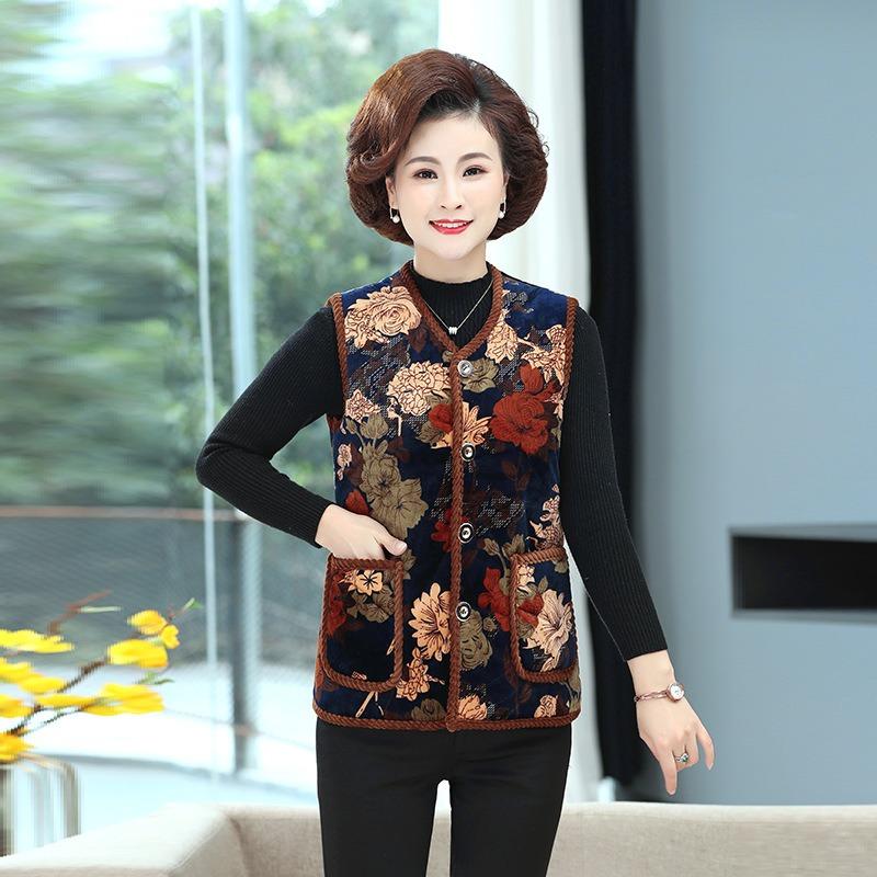 

Women s clothing autumn and winter new velvet thickened vest thermal vest wear vest jacket 6XL (recommended 150-80kg)