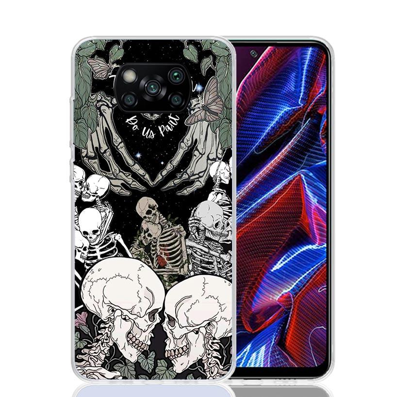 

Anatomy Skeleton Heart Lovey Kiss Phone Case For Xiaomi Poco F7 Ultra X7 X6 Pro X5 Redmi 15 15C 13 13C 12 12C 10 10A 10C 9 9A 9C Redmi 10A