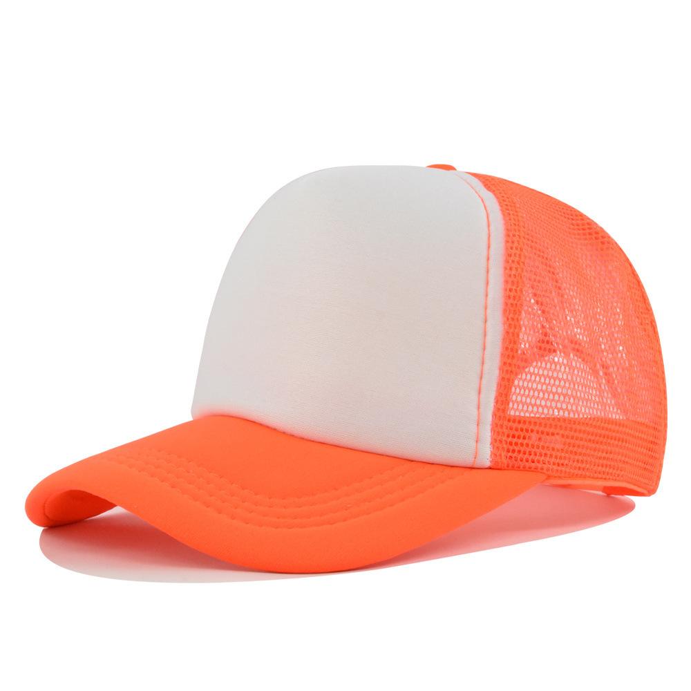Fashion Desgin Solid Color Sponge Baseball Cap Net Cap Curved Brim Hat Sun Hat Light Mesh Sun Cap Outdoor Women Men