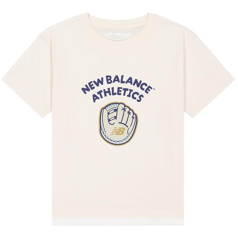 New Balance Kids  Letter Print Short Sleeve T-Shirt 130