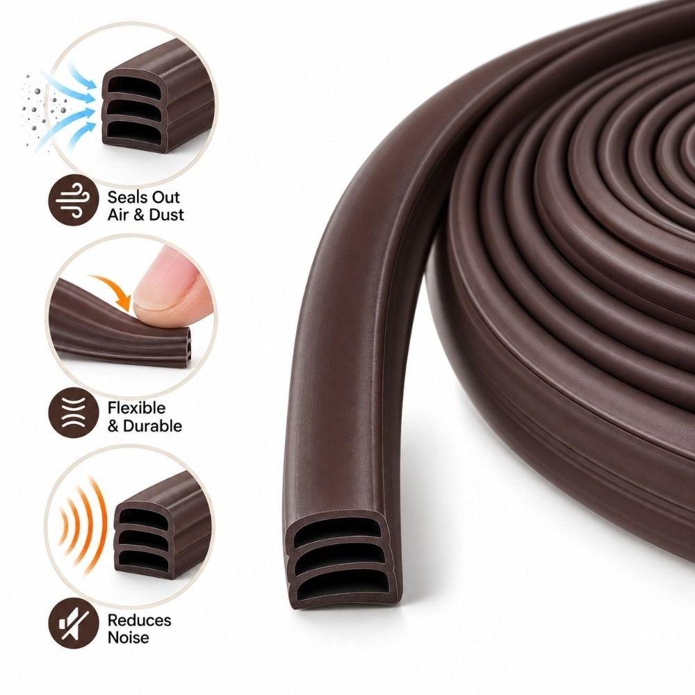 Flexible Door Weather Stripping Soundproof Door Gap Seal New Door Seal Strip Entry Door Sealing