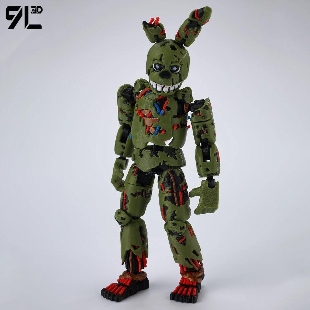 9L3D Printed FNAF Freddy Fazbear's Pizza Springtrap Toys Action Figures Anime Model Lucky13 Dummy13 Titan13 Ornaments Gifts