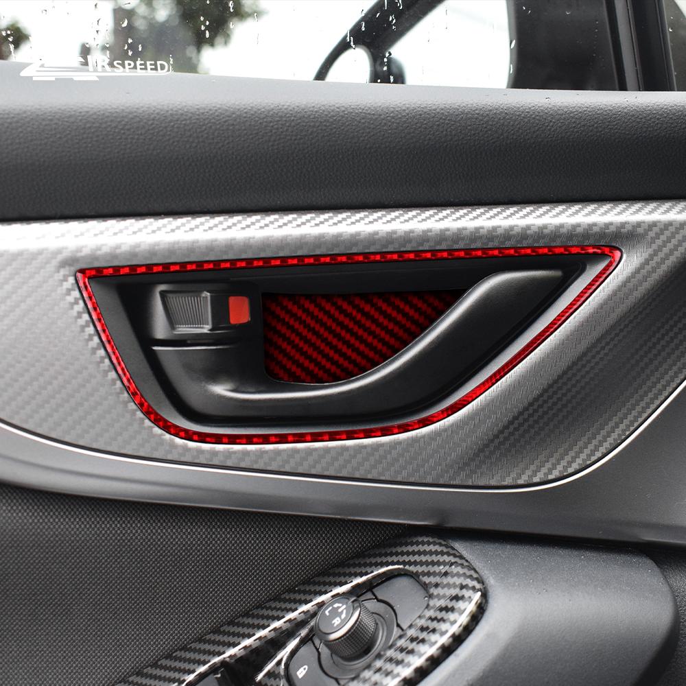 Real Carbon Fiber Sticker For Subaru WRX/WRX STI 2025 2025 Car Door Handle Frame Interior Trim RHD LHD Cover Accessories