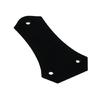 Bullnose Shaped Guitar Trusses Rod Cover Plate 3 Holes Guitar Replacement Accessory No Screws Center Hole Distance 50mm