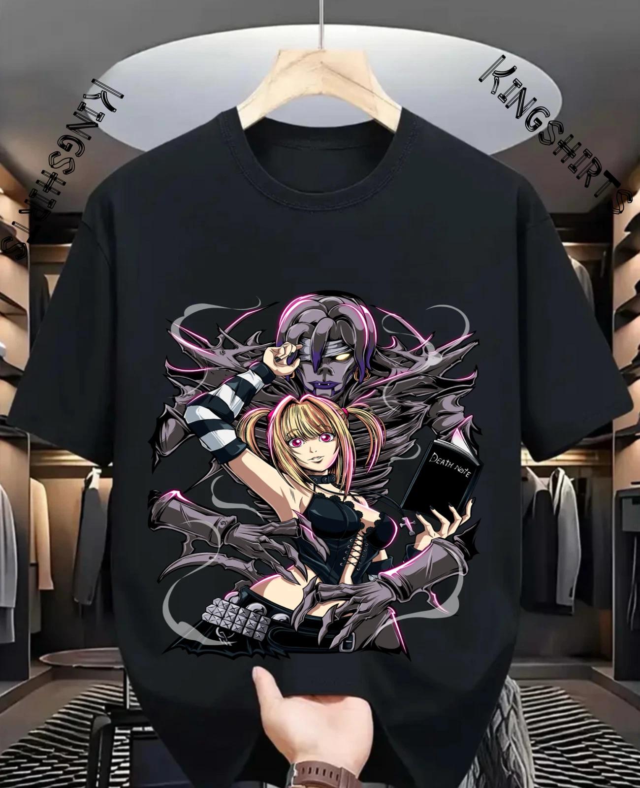 

Тетрадь смерти Миса Аманэ Футболка Манга Аниме Черная футболка Размер от S до 5XL S