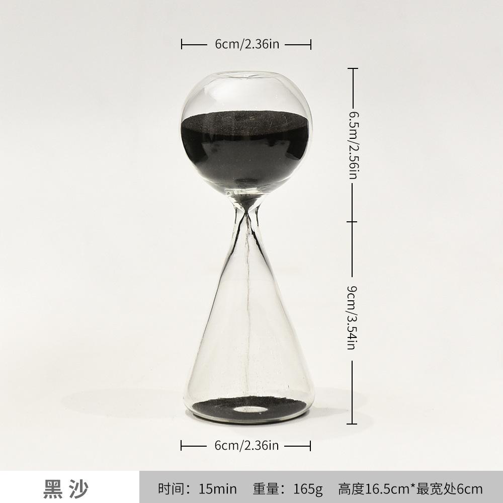 

15-minute Glass Meteor Hourglass Timer, Exquisite Nordic-style Home Decoration Item, Creative Ornament Gift Home Accessory,
