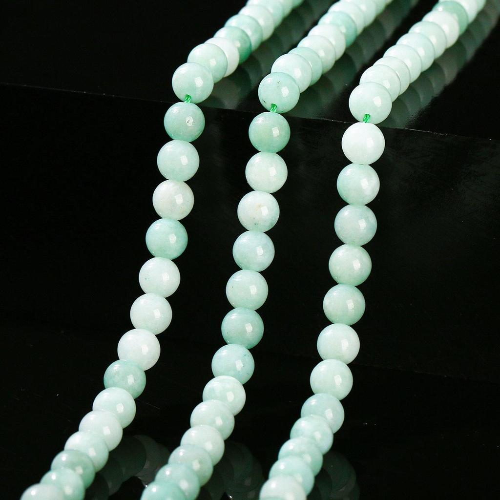 Myanmar Jade & Chalcedony Beads Bracelet DIY Jewelry Accessories