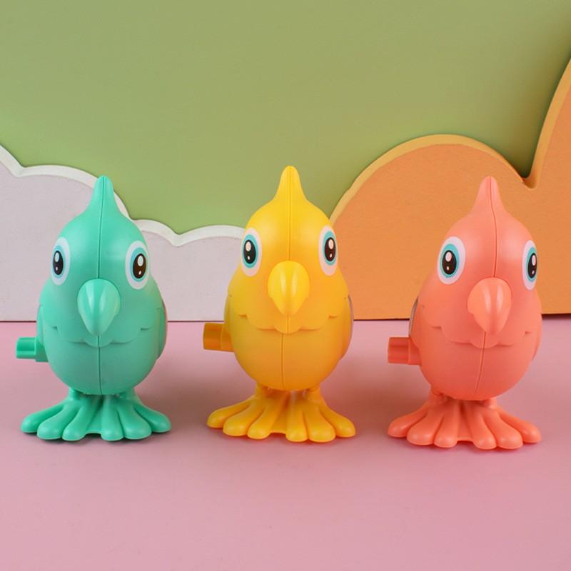 

Children s Cartoon Cute Imitation Animal Toy Spring Jumping Parrot One Size жёлтый
