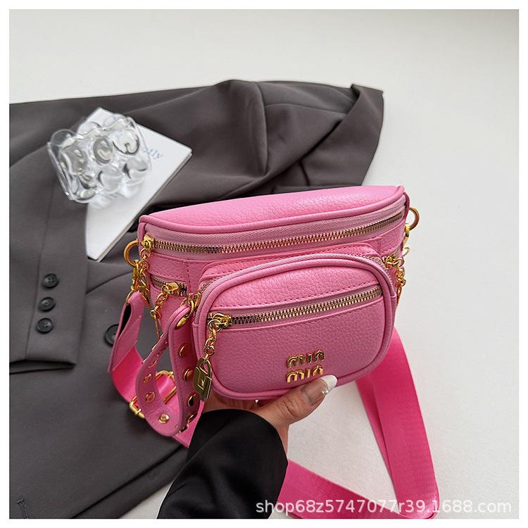 Niche design retro small bag bag women's 2025 new casual fashion crossbody bag outdoor chest bag simple shoulder bag