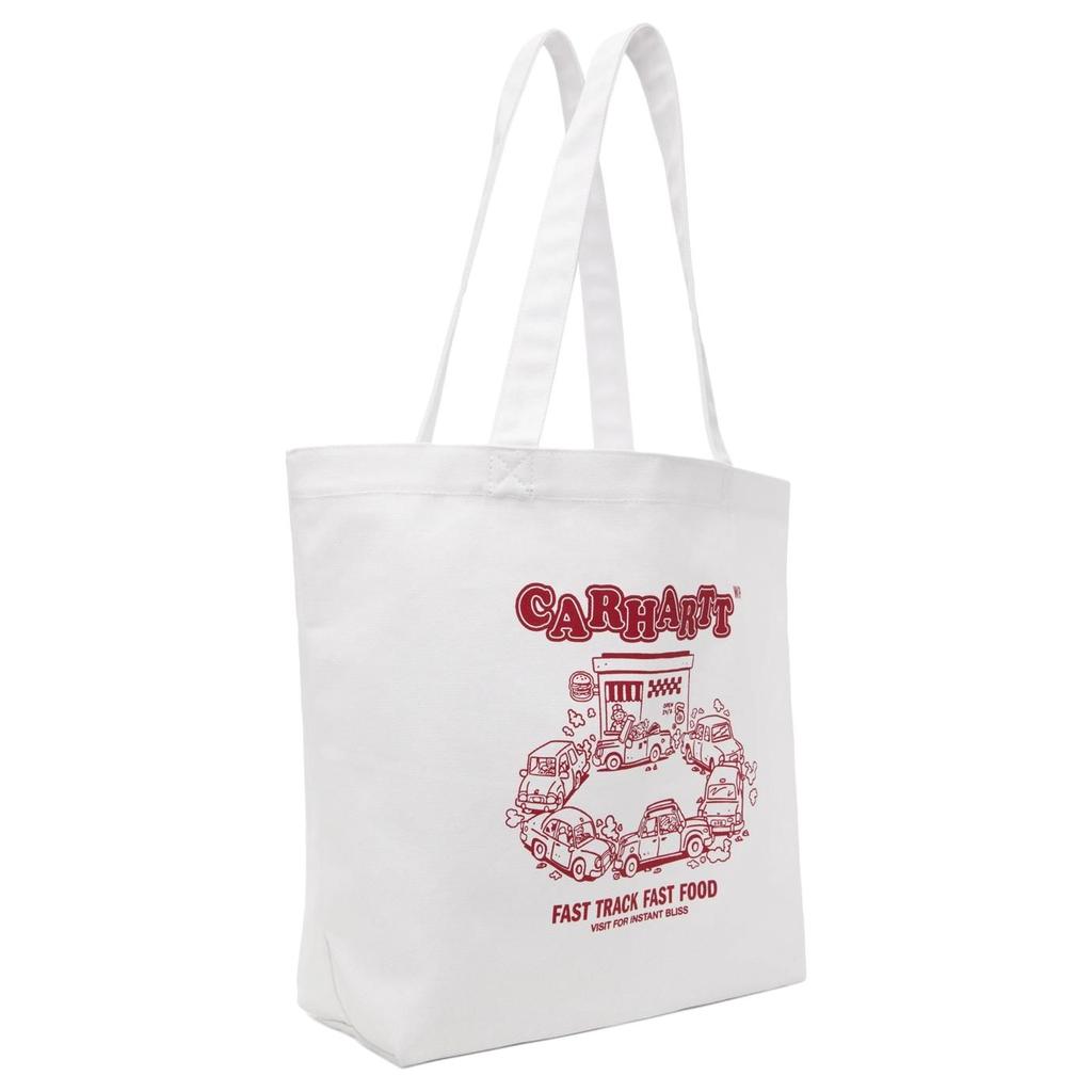 New Carhartt WIP Canvas Tote Bag, Shopping Bag, Handbag Regular Women's White I03159727PXX