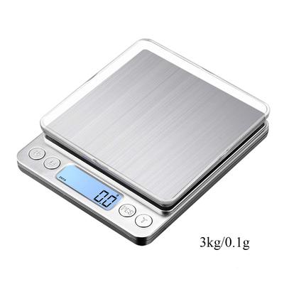 Balance de cuisine 3000g/0.1g Petite balance à bijoux Balance alimentaire Balance numérique pour poids en grammes et en onces Balance numérique en grammes avec écran LCD/tare