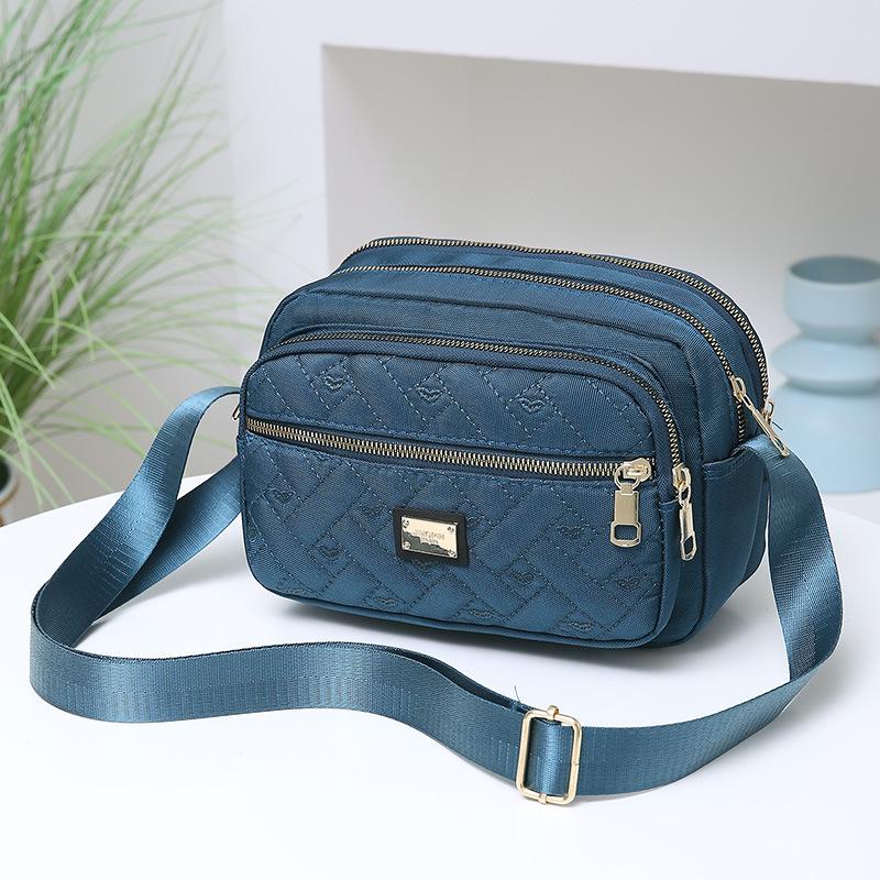 Multi Layer Crossbody Bag for Women Women's Bag Oxford Cloth Shoulder Bag Mom Canvas Bag Casual Small Bag