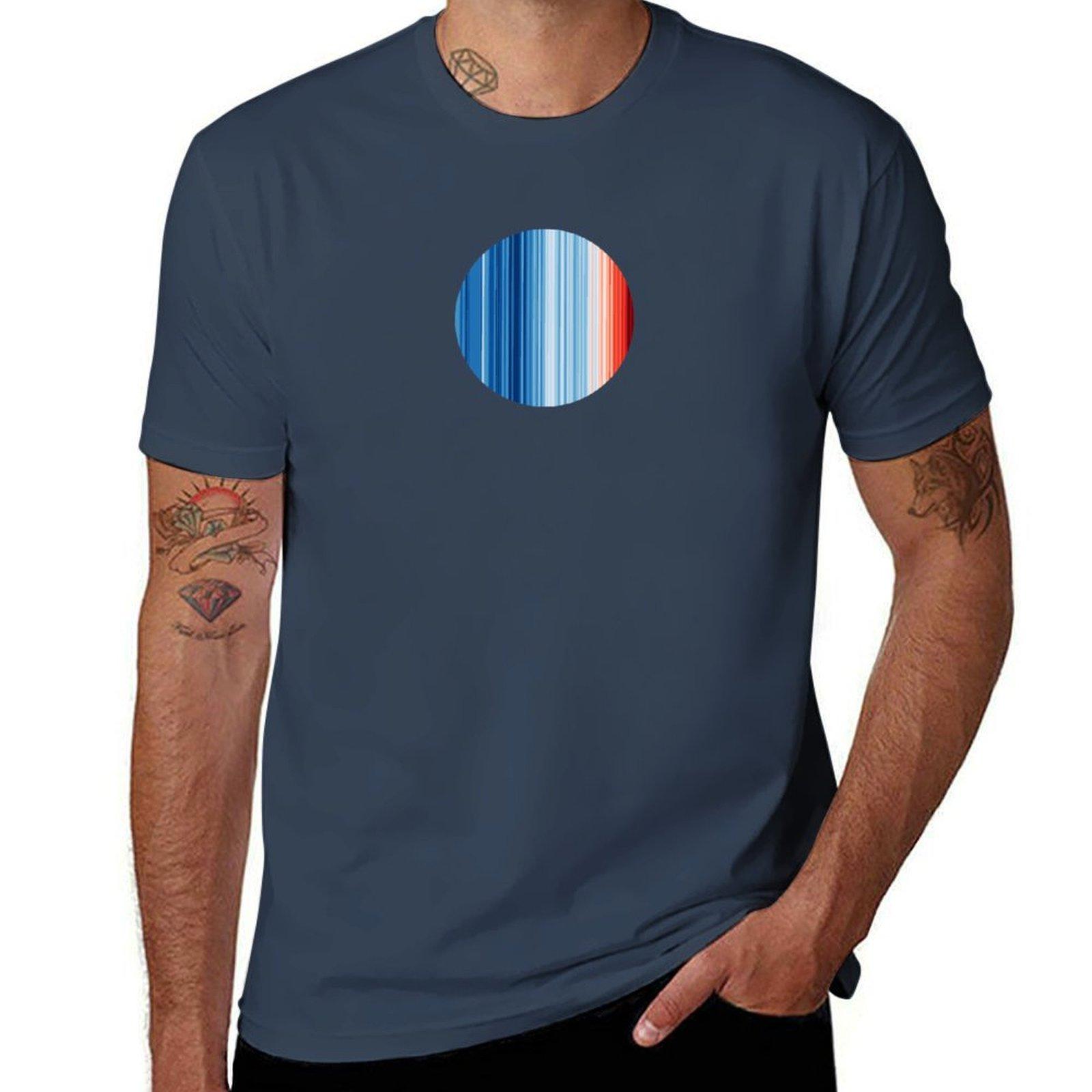 World Climate Stripes Tshirt Antipilling Casual Tshirt S