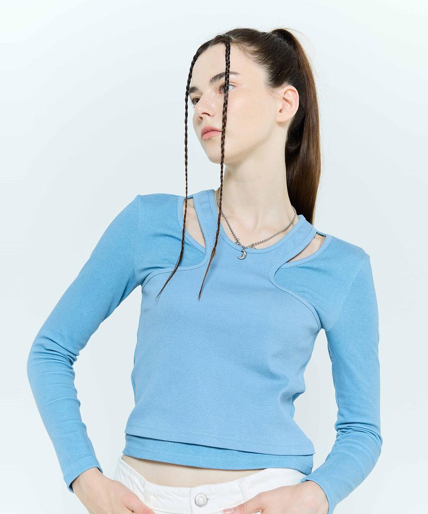 LARTIGENT L6 Pigment Double T-Shirt(Blue)