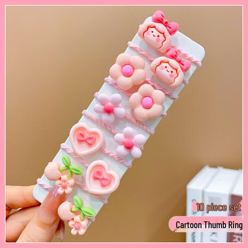 Non-Damaging High-Elastic Hair Ties: Gentle Rubber Bands for Kids' Hairstyles
