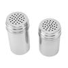 Spice Shaker 304 Stainless Steel Adjustable Pour Holes Seasoning Dispenser Container for Kitchen Barbecue Camping 2pcs