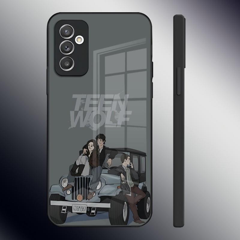 Teen Wolf Handyhülle Für Samsung S23 S21 S30 S22 S20 S9 S10E Note 20 10 Pro Ultra Plus Glas Design Rückseite