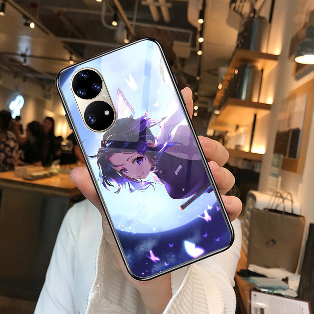 Kamado Nezuko Kimetsu No Yaiba Demon Slayer TPU Soft Tempered Glass Phone Case Casev For Huawei P40 Pro lite 5G P30 P Smart Z 20