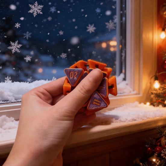 3D Printed D20 Dice Toy Stress Anxiety Relief Dice Fidget Toy Portable Travel Multi-side