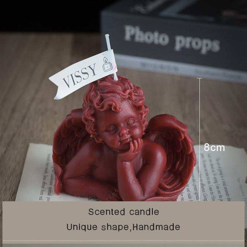 

Ароматическая свеча «Ангел» романтический сувенир на день рождения аромат декоративное украшение свеча для моделирования из соевого воска 8