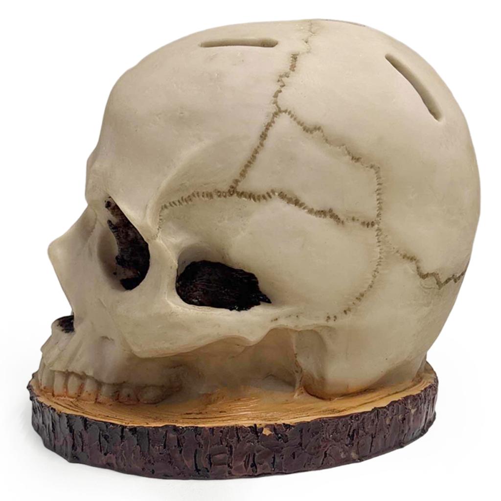 Skull Knife Holder Creative Horror Head Knife Rack Horror Skull Knife Rack Halloween Party Decoration