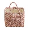 Cotton Boho Tote Organizer Large Capacity Portable Storage Bag Collapsible Laundry Hamper for Picnic Shopping Travel Car Bedroom