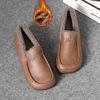 Doudou shoes women's winter velvet warm snow boots fluffy soles retro one-pedal round head flat cotton shoes