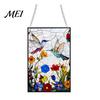 Acrylic Hanging Ornament Stained Glass Style Window Hanging, Colorful Sun Catchers for Wall Windows, Waterproof Decor Suncatcher with Chain Women Wife