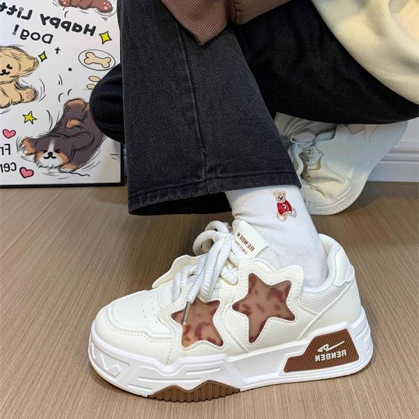 Fashion Shoes Woman 2025 All-Match Clogs Platform Slip On Sneakers Modis Autumn New Small Creepers Sports Cute Fall Women Shoes Autumn A