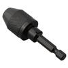 1pc Keyless Drill Chuck 0.3-6.5mm Hex Shank Chuck Adapter Drill Drilling Converter Tool Drill Chuck Clamp Power Tools