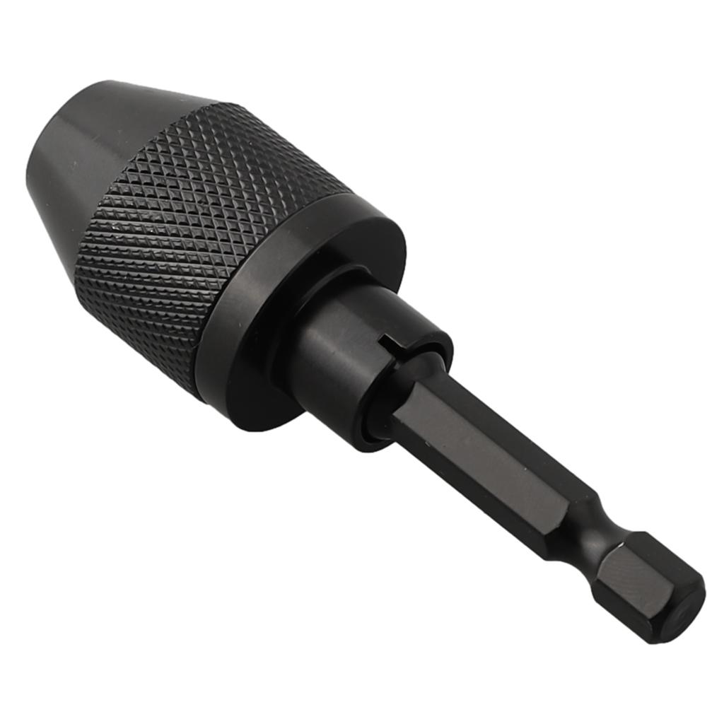 1pc Keyless Drill Chuck 0.3-6.5mm Hex Shank Chuck Adapter Drill Drilling Converter Tool Drill Chuck Clamp Power Tools