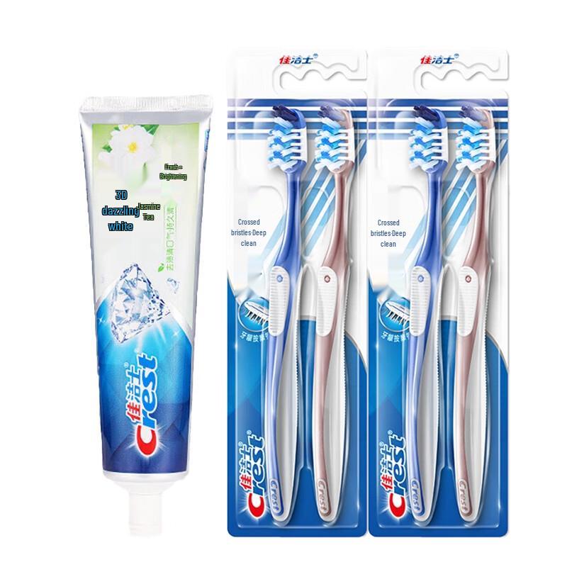 

Crest 3D White Jasmine Tea Toothpaste & 7-Effect Toothbrushes Bundle