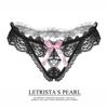 Lace Novelty Thong Erotic Panties Ladies Buttocks  Pearl Massage Transparent Hollow Sweet Temperament T Pants