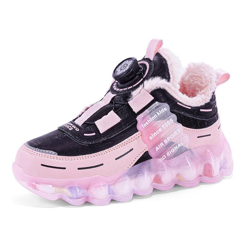 

Водонепроникні шкіряні кросівки для бігу для дівчат - Осінь/Зима 2023: Тепле, Нековзке Спортивне Взуття з Оксамитовою Підкладкою. Size 30, Insole 19.1cm