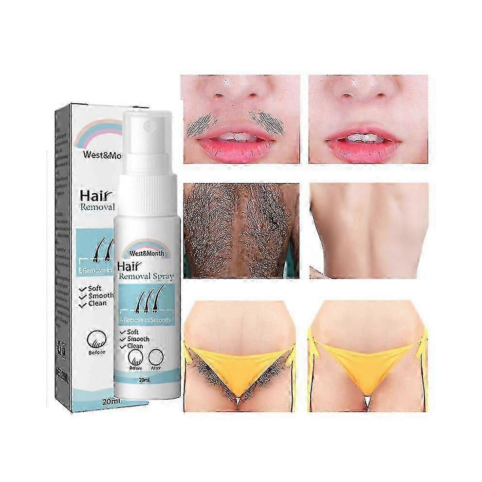 Permanent Hair Removal Spray, Painless Armpit Leg Arm Hair Remover, Hair Growth Inhibitor, Nourishing Repairing Body Care Men Women