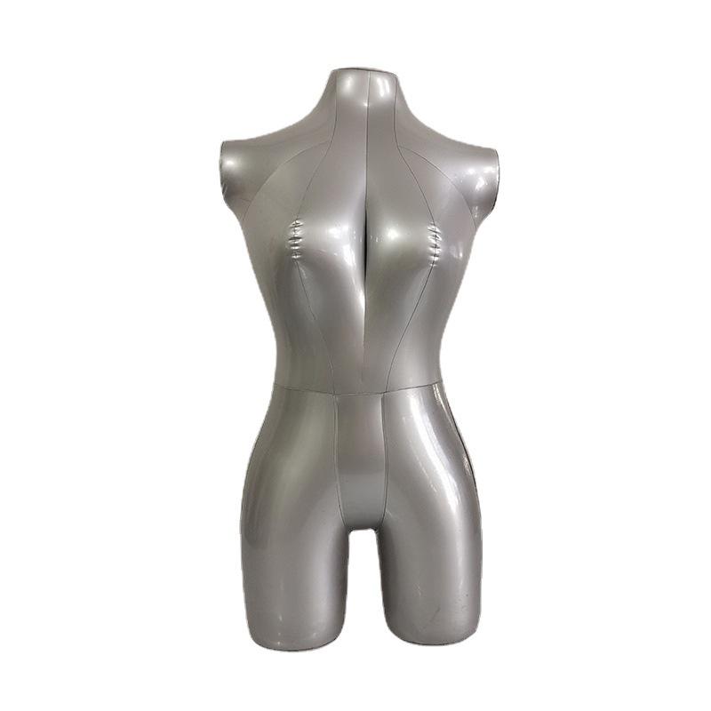 Inflatable Female Torso Mannequin with Stand for Women's Clothing Display