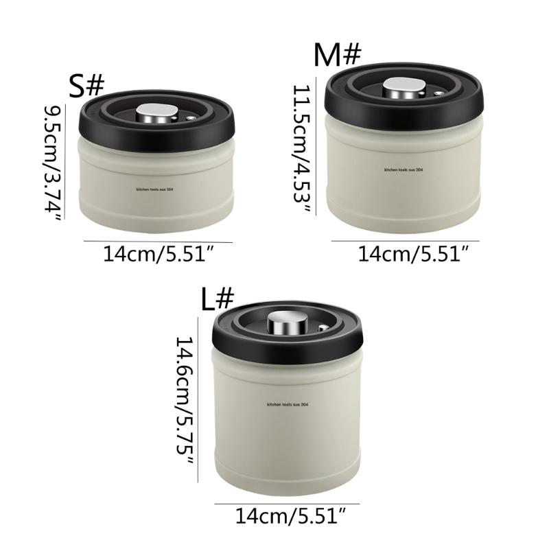 Stainless Steel Airtight Coffee Bean Container for Grounds Tea Sugar Nut Beans