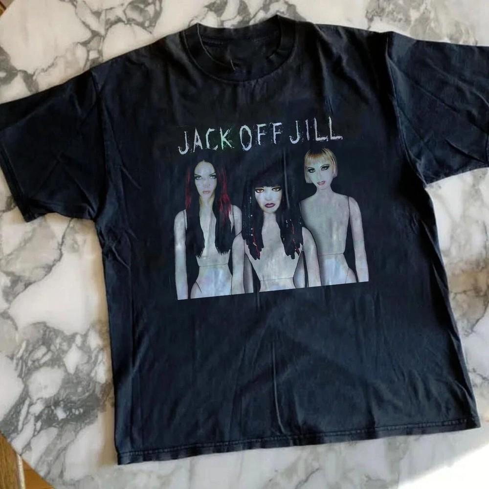 90s Jack Off Jill rock band Rare design black  classic style BL1269 Unisex T-Shirt S