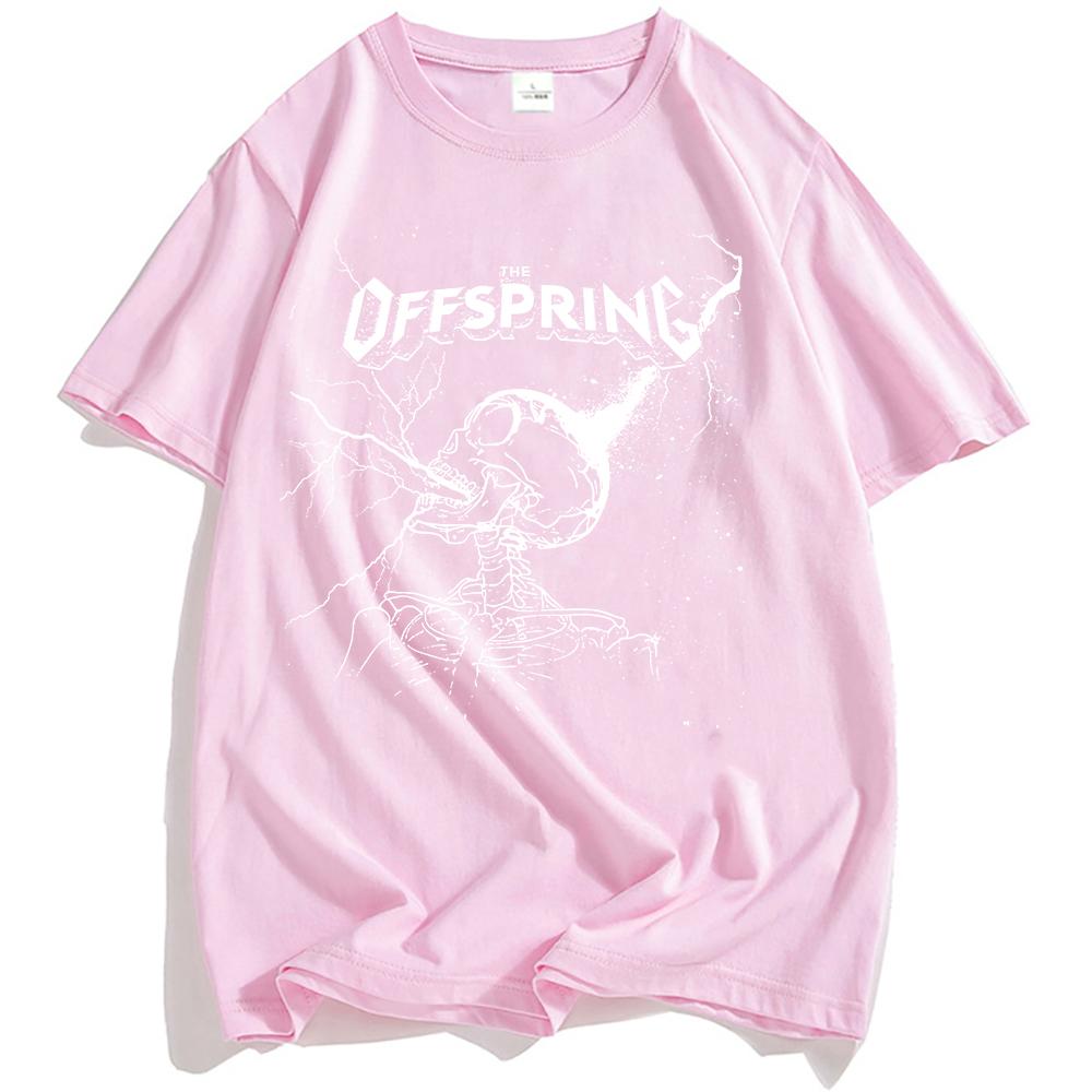 PŘEPLŇOVANÉ Černé Tričko The Offspring Rocková Kapela Trička Léto Grunge Hip Hop Streetwear Unisex Léto Bavlna Pánské Tričko Móda