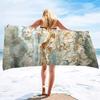Beautiful Marble Pattern Printing Series Seaside Vacation Beach Towel Swimming Bath Towel