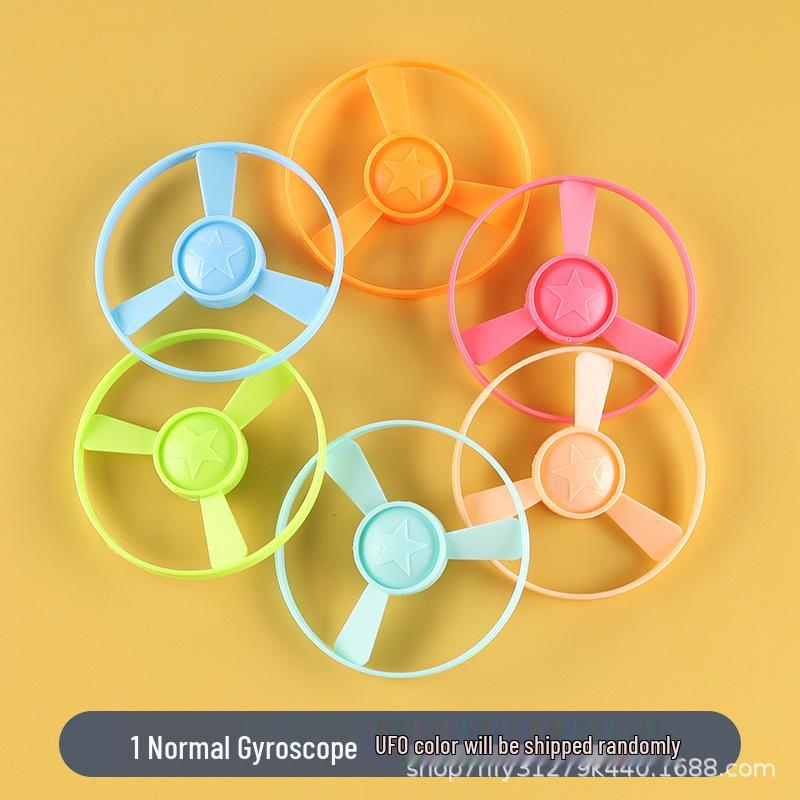 Luminous Bamboo Dragonfly Toy Gun: Children s Flying Saucer & Spinning Top Outdoor Toy