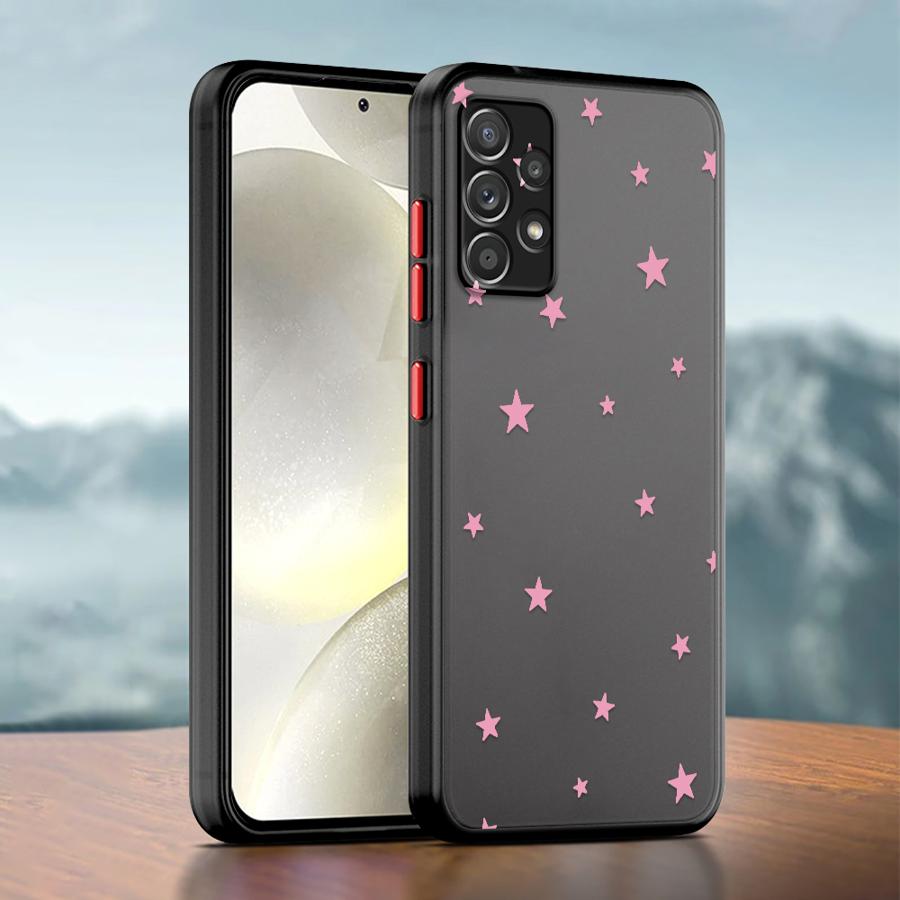 

Cute Simple Stars Case for Samsung Galaxy A53 A54 A34 A36 A16 A15 A14 A23 A35 A73 A33 A52S A72 A56 A55 A17 A52 Phone Cover Galaxy A52