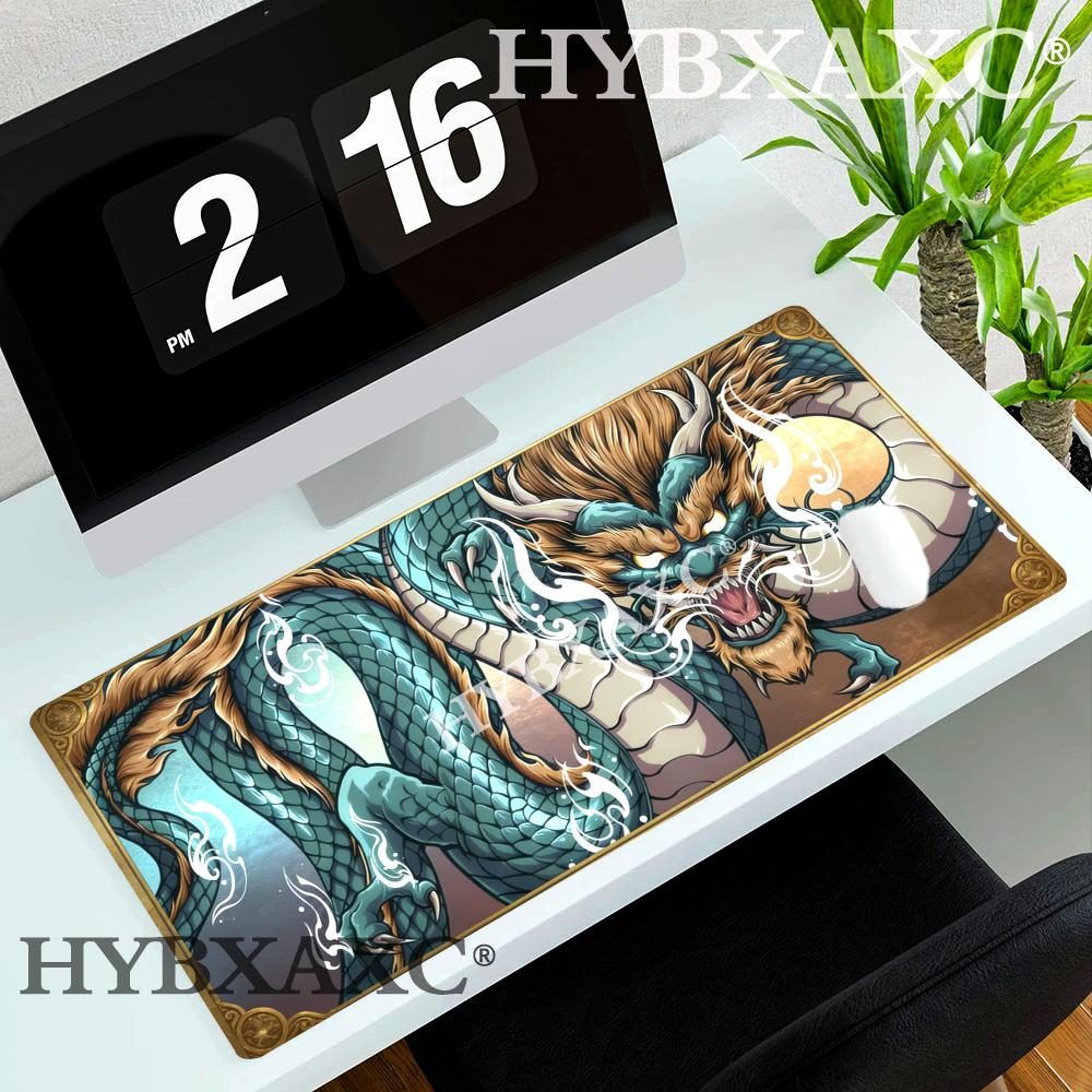 HYBXAXC Mythic Dragon Desk Mat Gaming Mouse Pad Fantasy Desk Decor RPG Setup Aesthetic NonSlip Keyboard Mat Gift for Gamers 800x400x2mm