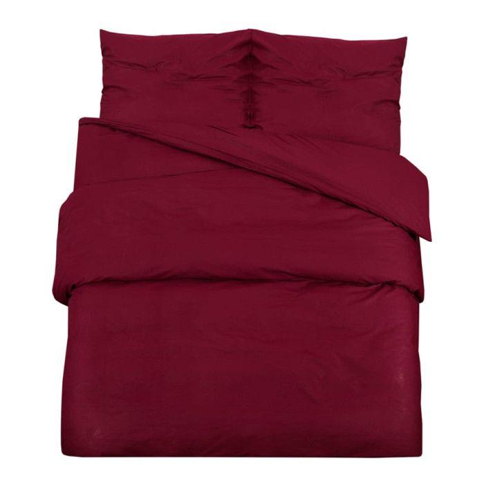 VidaXL Bordeaux Duvet Cover Set 220x240 Cm Microfiber136035