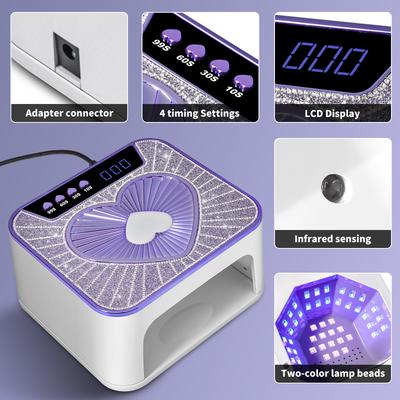Professional UV LED Nail Dryer 45 Lamp Beads Gel Nail Polish UV Nail Light with Timer Automatic Sensor Manicure Tool