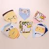 Baby Kids Cotton Bandana Drool Bibs Feeding Saliva Towel Fashion Baby Bibs Burp Cloths Printed Dribble Triangle Waterproof Bibs