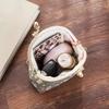 Jacquard Brocade and Wind Mouth Gold Bag, Retro Style Change Bag, Gift Creative Storage Small Bag