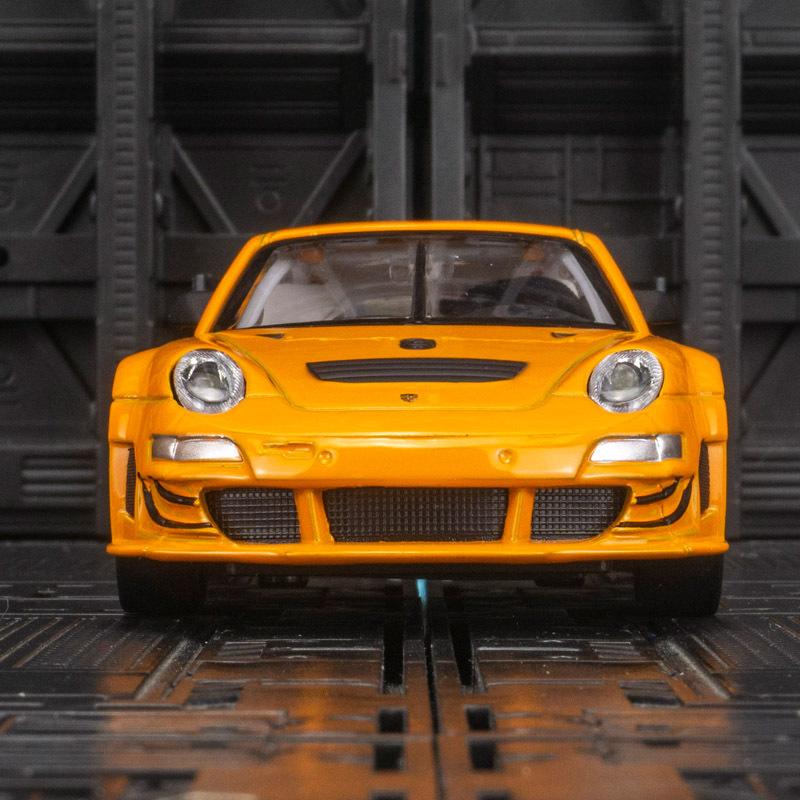 1/32 slitinový tlakový odlitek Porsche 911 GT3 RSR Model sportovního auta se zvukem a světlem, funkční hračky pro kluka k narozeninám